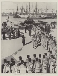 The Spanish-American Crisis, Spanish Troops embarking at Barcelona for Cuba